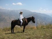 Uzbekistan horse riding to the Mt.Patandazboshi