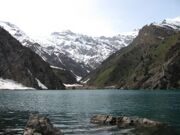 Uzbekistan mountain lake Urungach hiking in Ugam-Chatkal national park