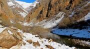 Uzbekistan mountain  November 2015 hiking to Urungach lake in Ugam-Chatkal national park