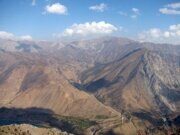 Uzbekistan hiking trekking in Ugam-Chatkal national park to mountain Patandazboshi peak 